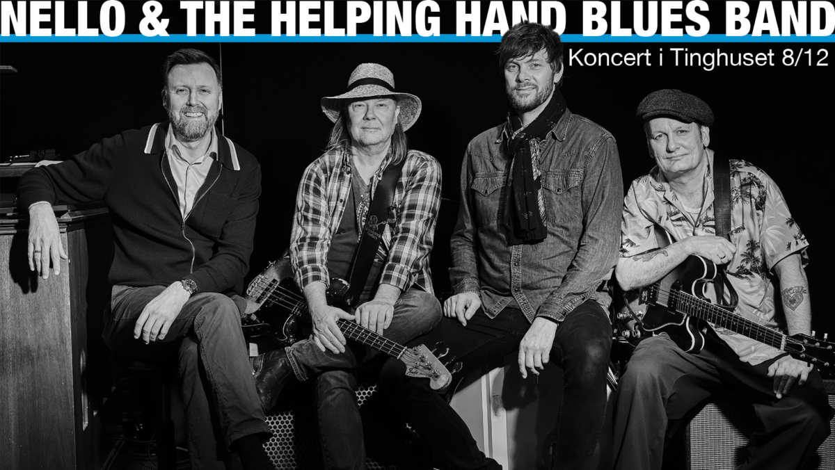 nello & the helping hand blues band koncert i Tinghuset i Ulfborg